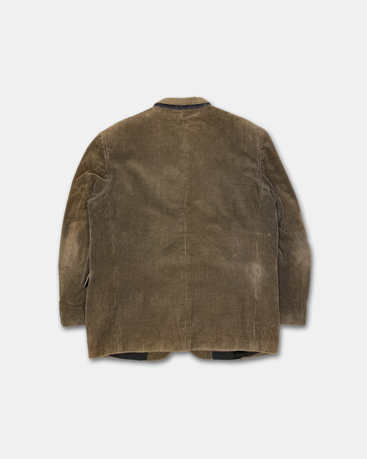 Yohji Yamamoto Pour Homme 1980s Cord Blazer Jacket Brown