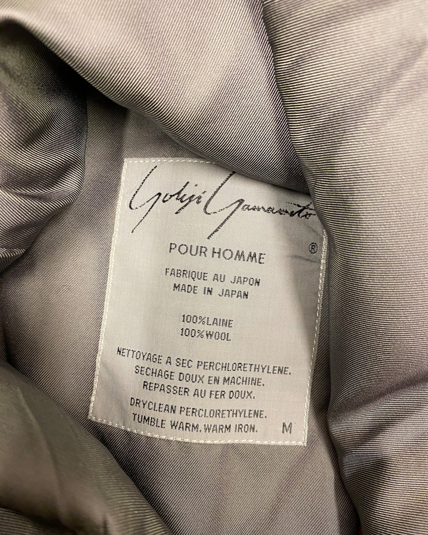 Yohji Yamamoto Pour Homme 1980s Plaid Checkered Blazer Jacket Orange Petrol