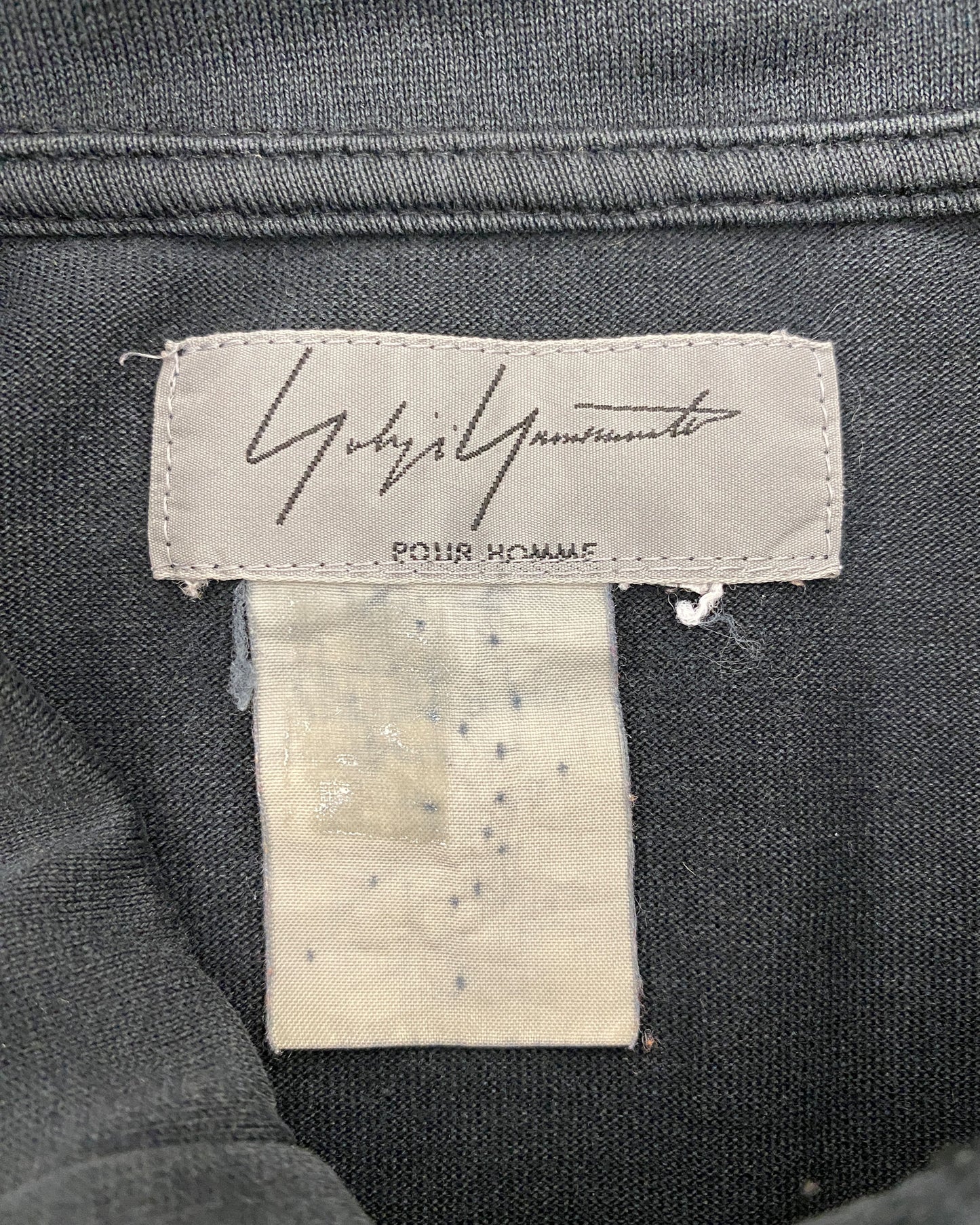 Yohji Yamamoto Pour Homme 2000s Longsleeve Polo Shirt Black