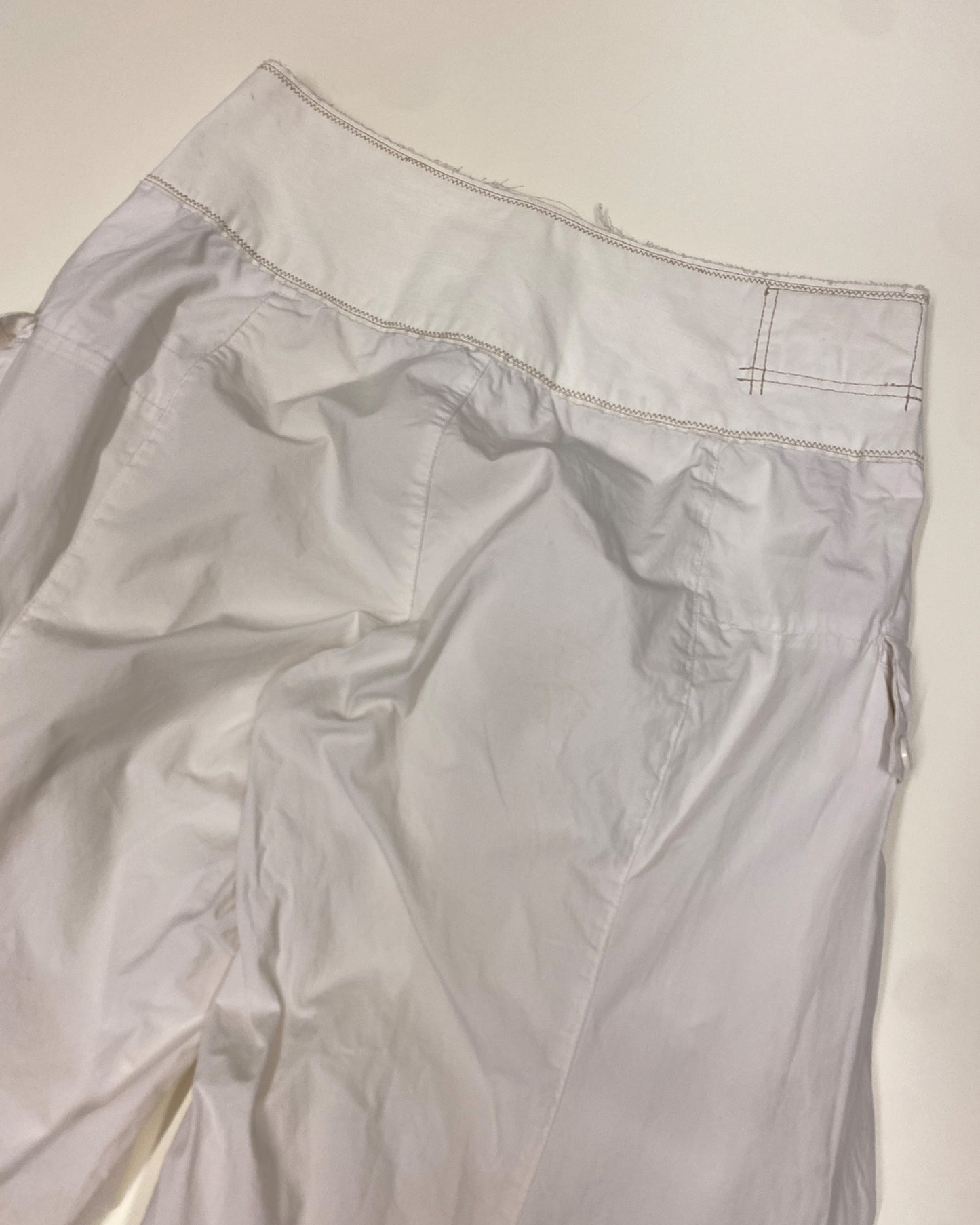 Marithé + François Girbaud 1990s Baggy Cargo Pants White