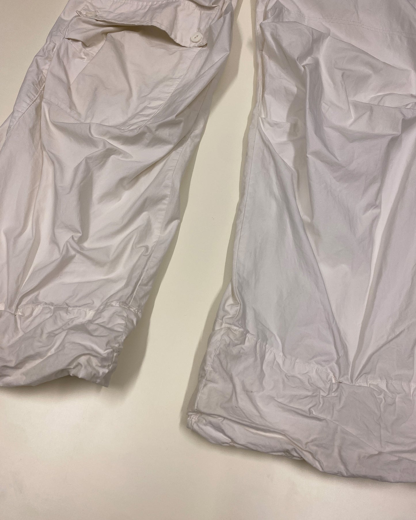 Marithé + François Girbaud 1990s Baggy Cargo Pants White