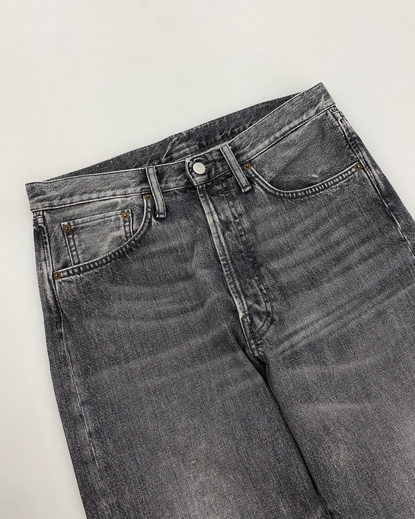 Acne Studios 2020s Straight Denim verwaschenes Grau 