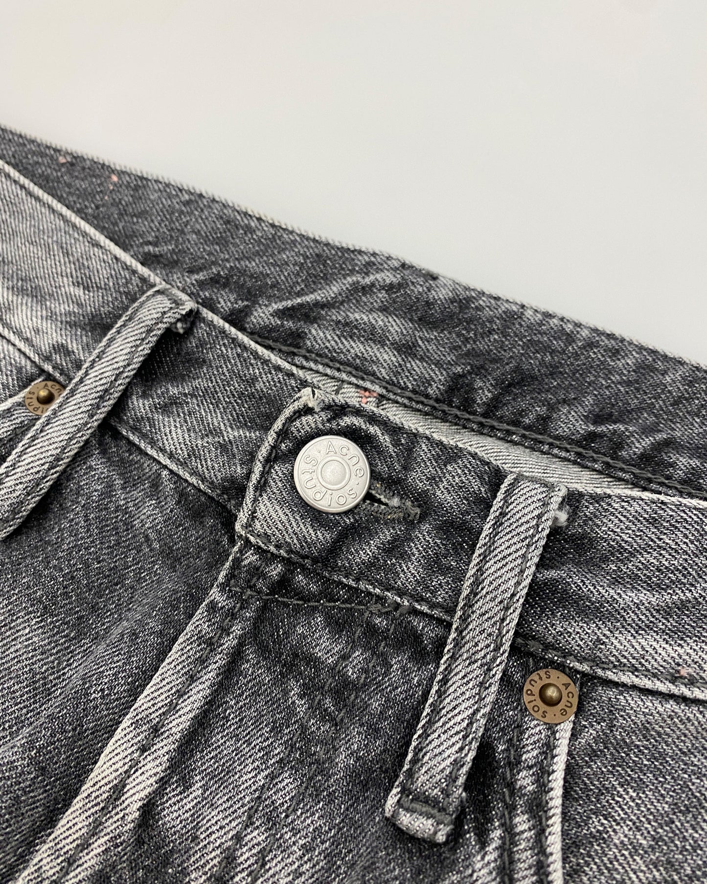 Acne Studios 2020s Straight Denim Washed Grey