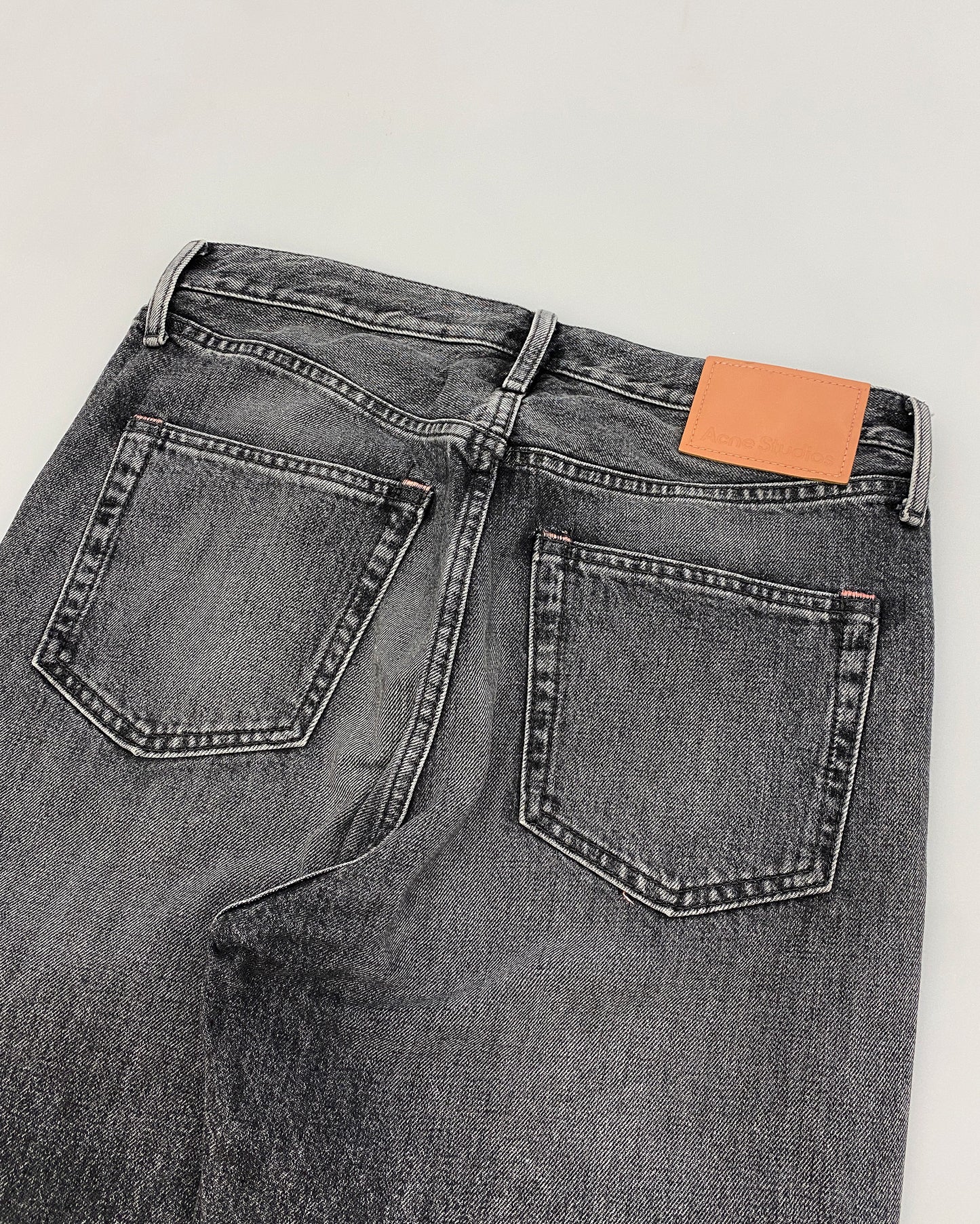 Acne Studios 2020s Straight Denim verwaschenes Grau 