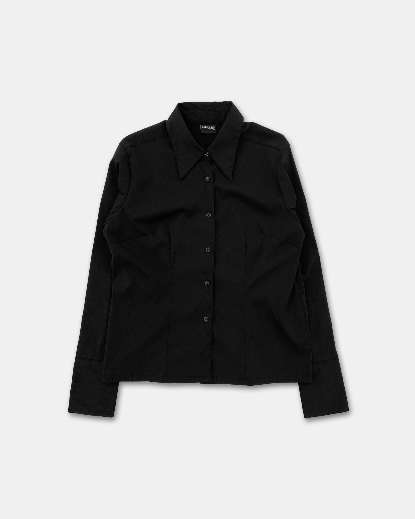 Adessa 2000s Nylon Shirt Black