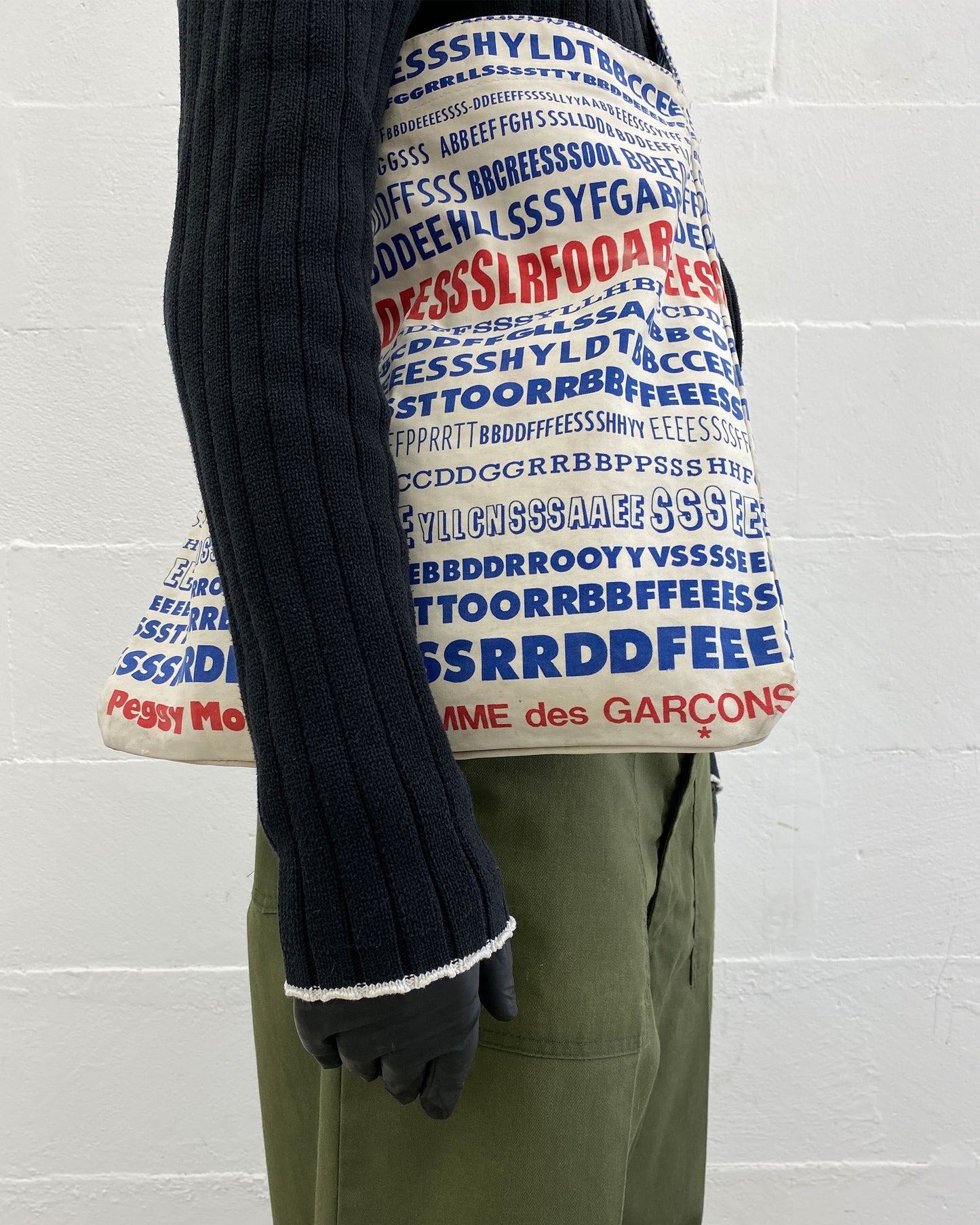 Comme des Garçons x Peggy Moffit 2003 Umhängetasche Rot Blau 