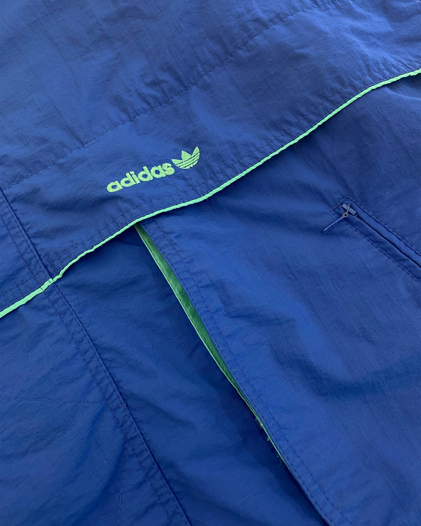 Adidas 1980er Aditex Jacke Blau 