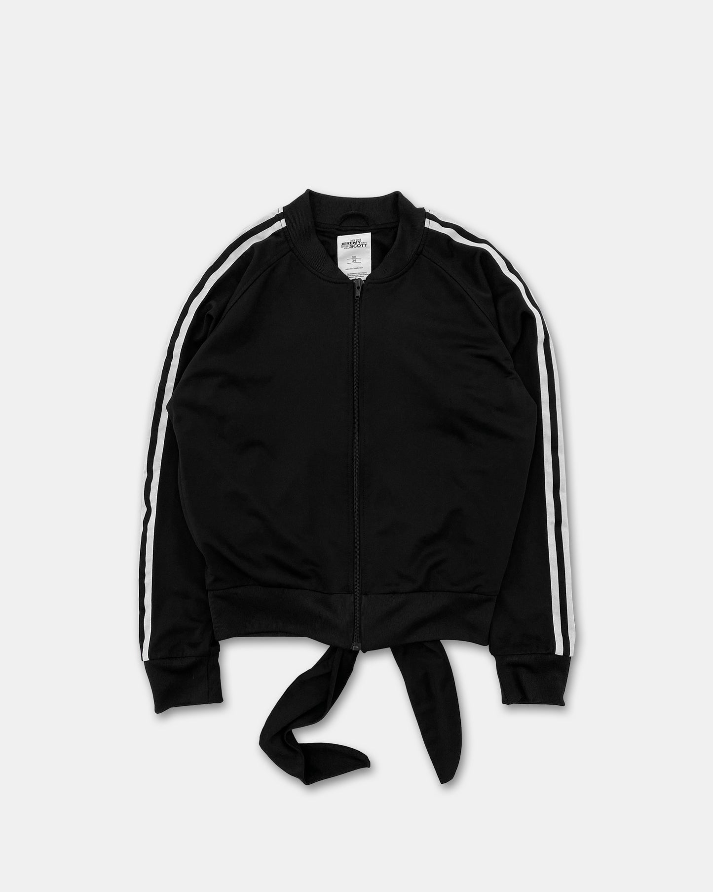 Jeremy Scott x Adidas 2010er Trainingsjacke mit offenem Rücken, Schwarz 