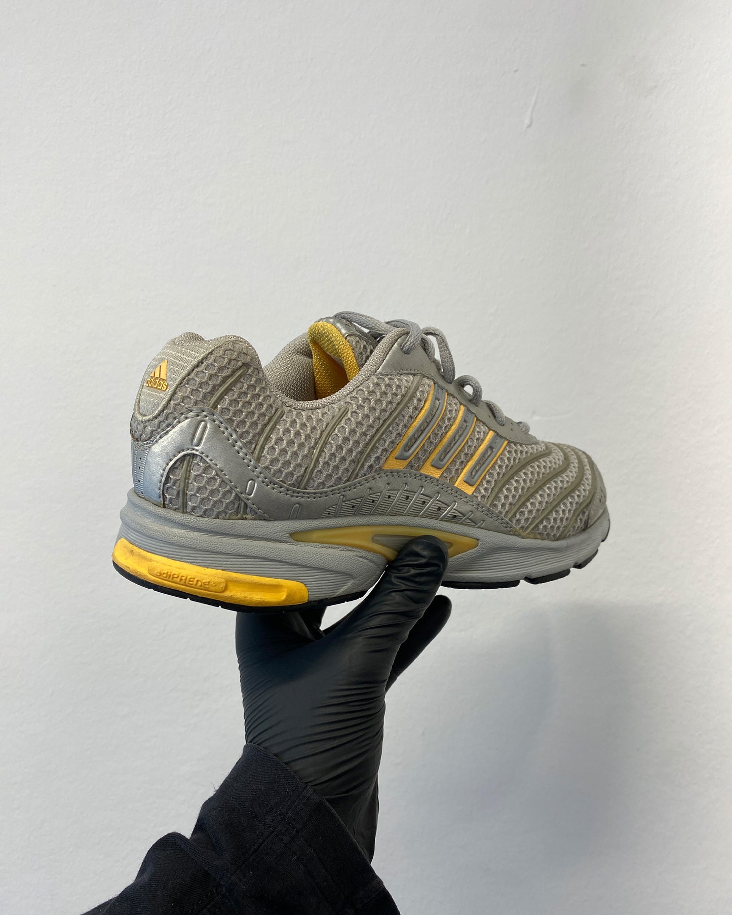 Adidas 2006 Striped Mesh Sneaker Grey Yellow