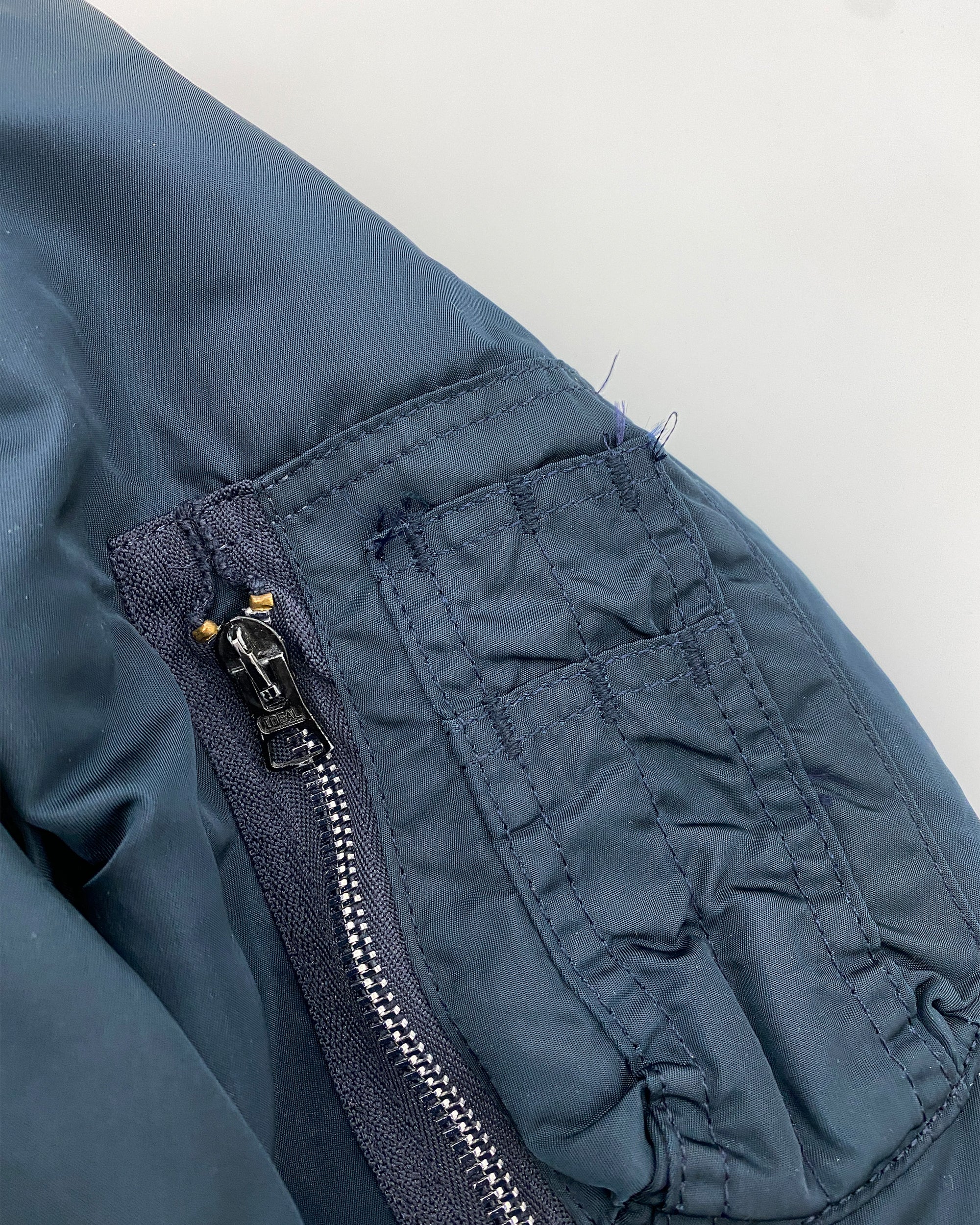 Alpha Industries 1990s Made in USA MA-1 Bomber Jacket Dark
