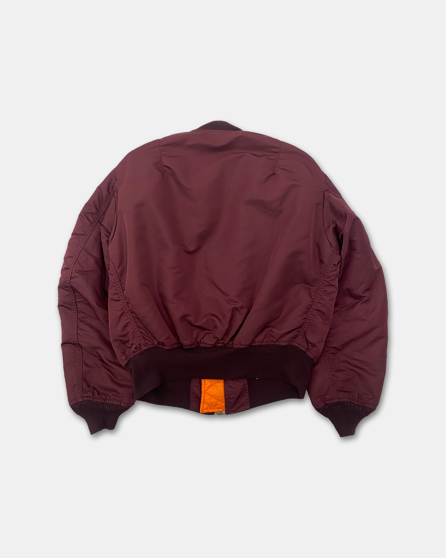 Alpha Industries 1990s Made in USA MA-1 Bomber Jacket Bordeaux