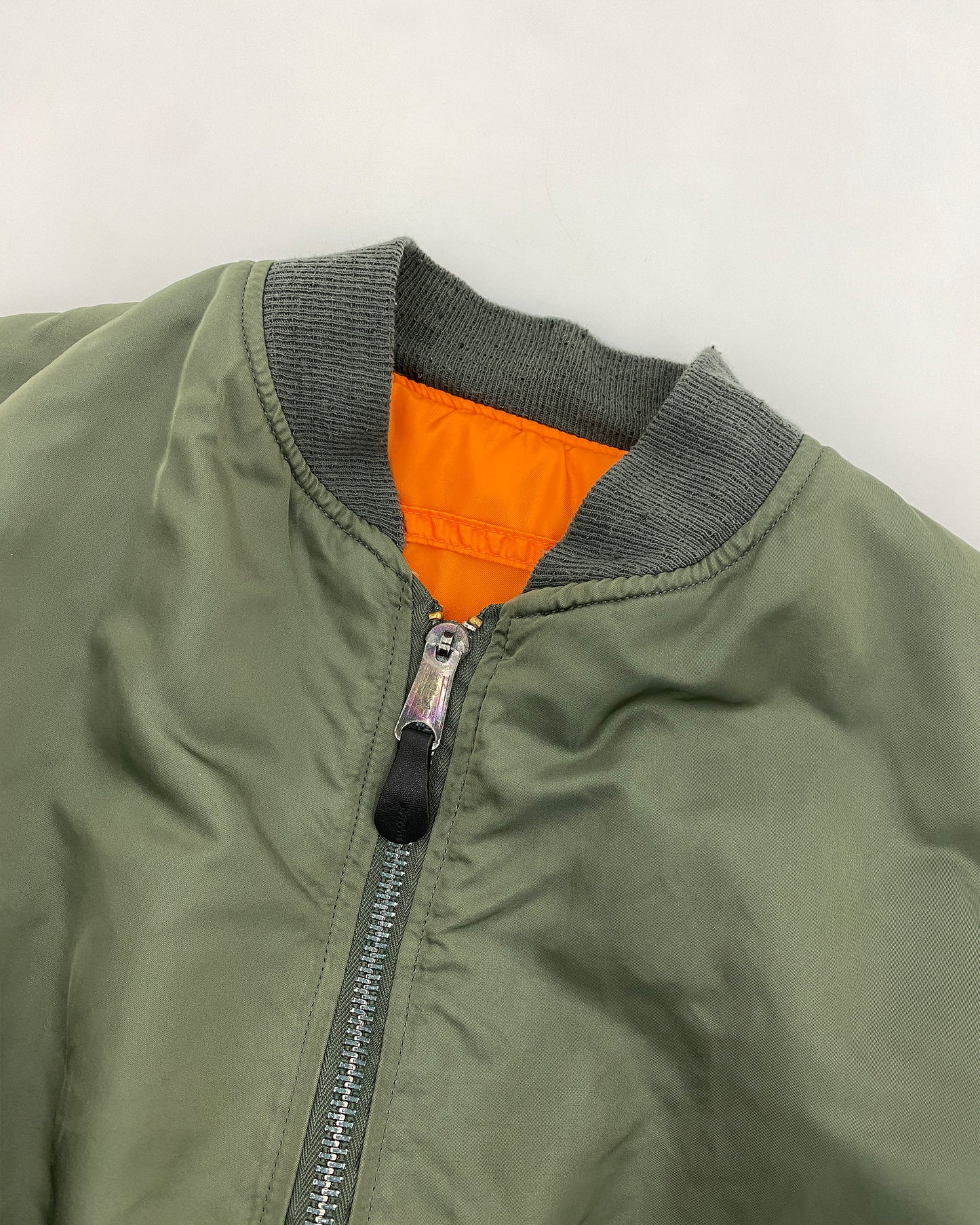 Alpha Industries 1990s Made in USA MA-1 Bomber Jacket Green