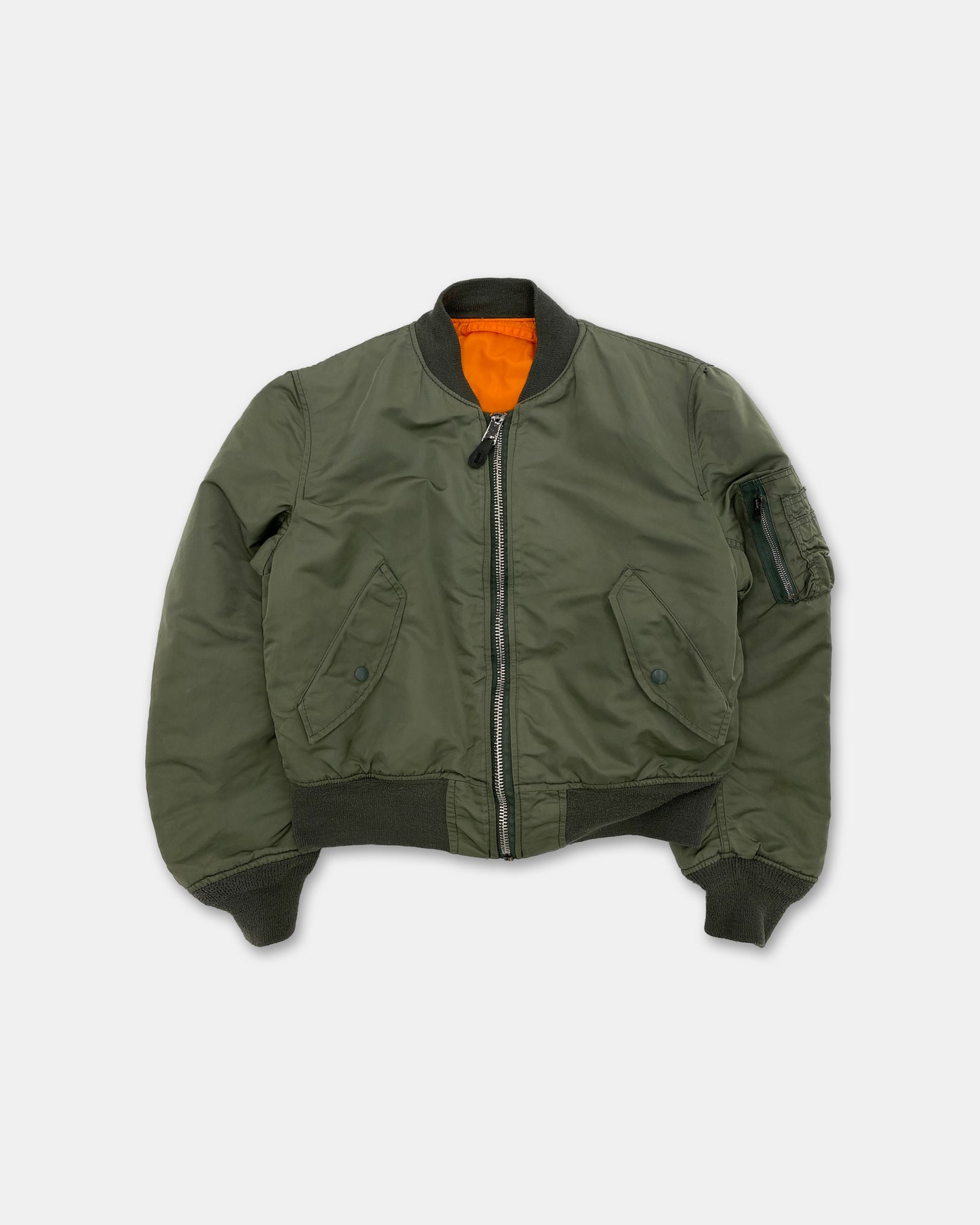 Alpha Industries 1990s Made in USA MA-1 Bomber Jacket Green