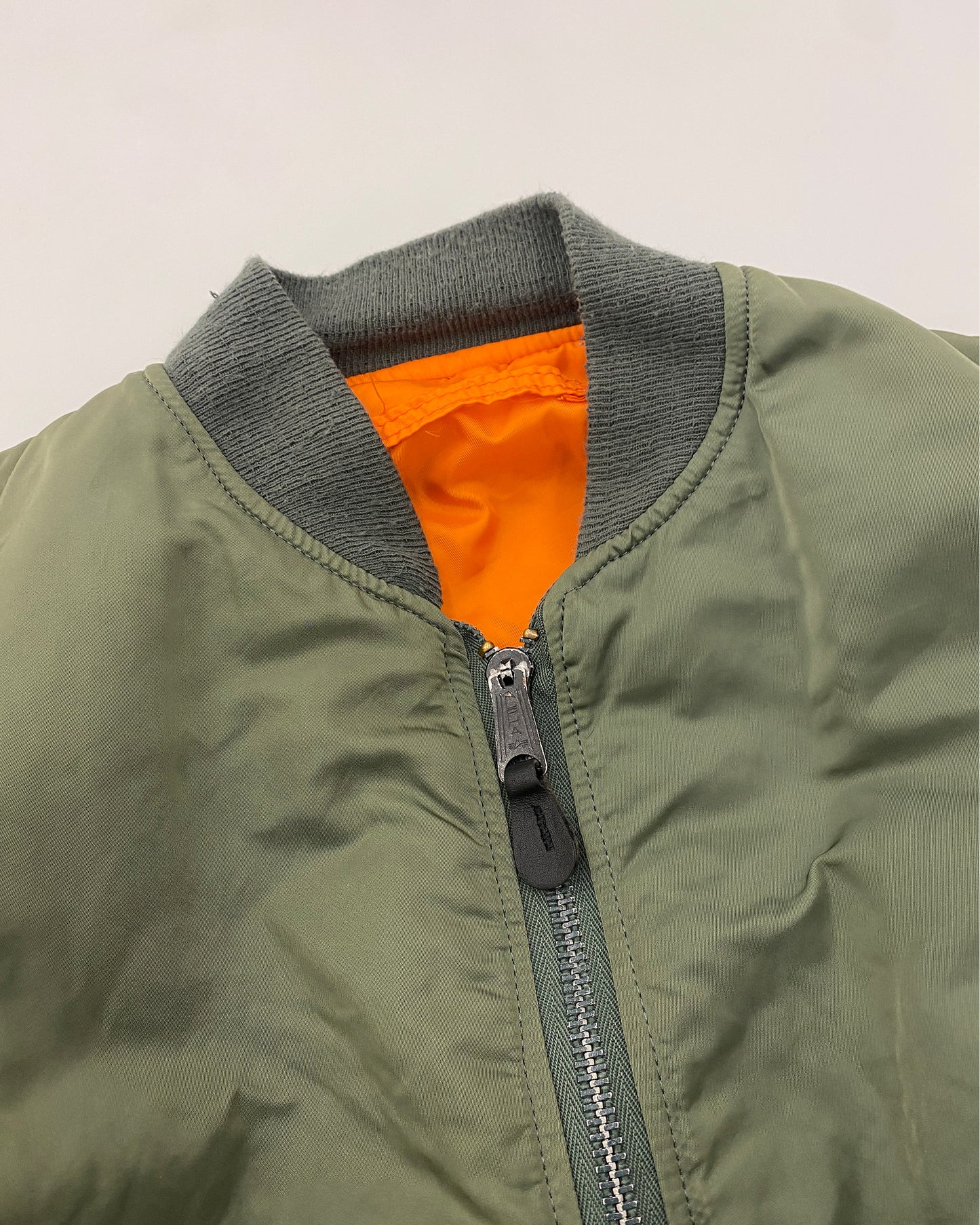 Alpha Industries 1990s Made in USA MA-1 Bomber Jacket Green