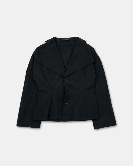 Annette Görtz 1990s Nylon Jacket Top Black