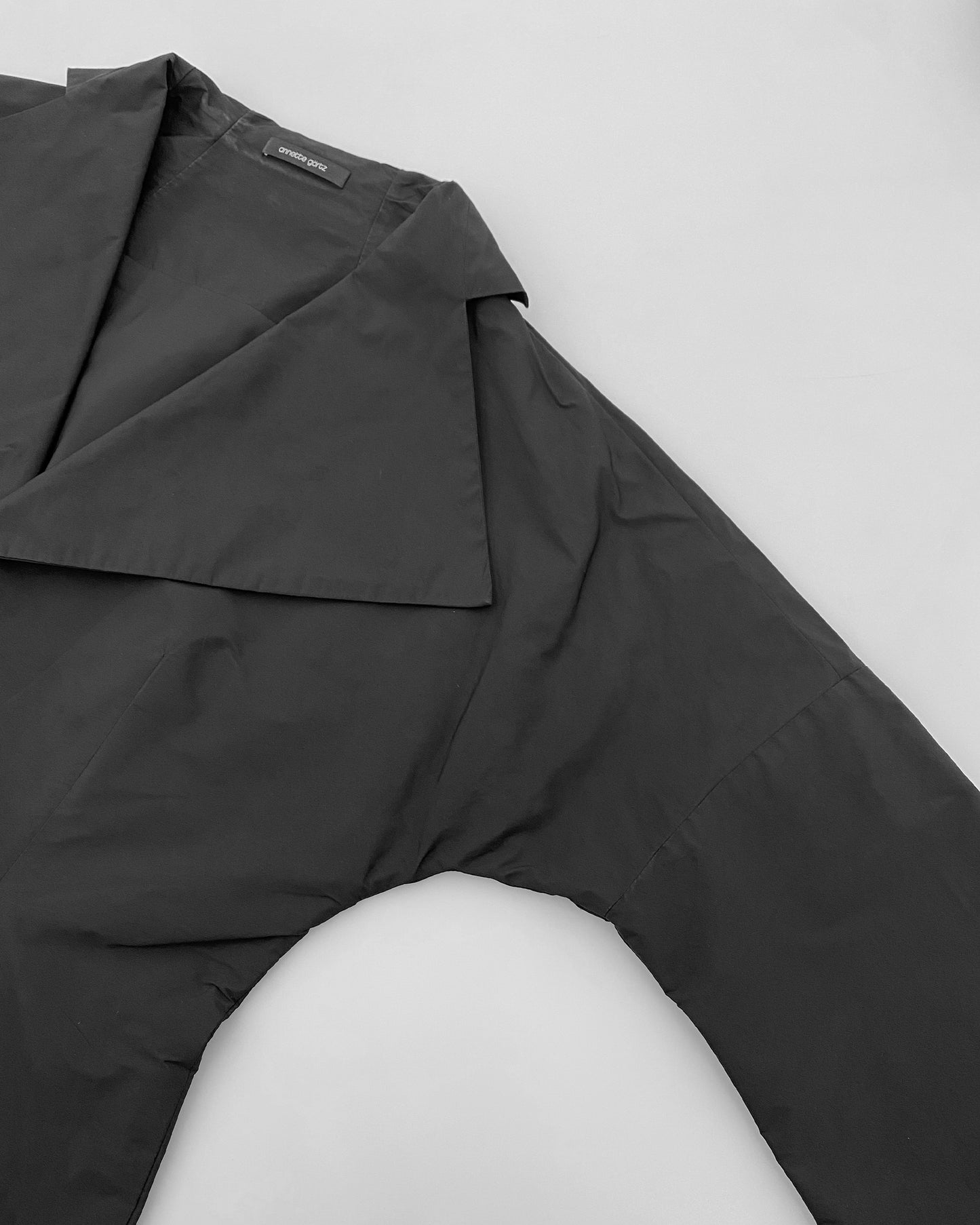 Annette Görtz 1990s Nylon Jacket Top Black