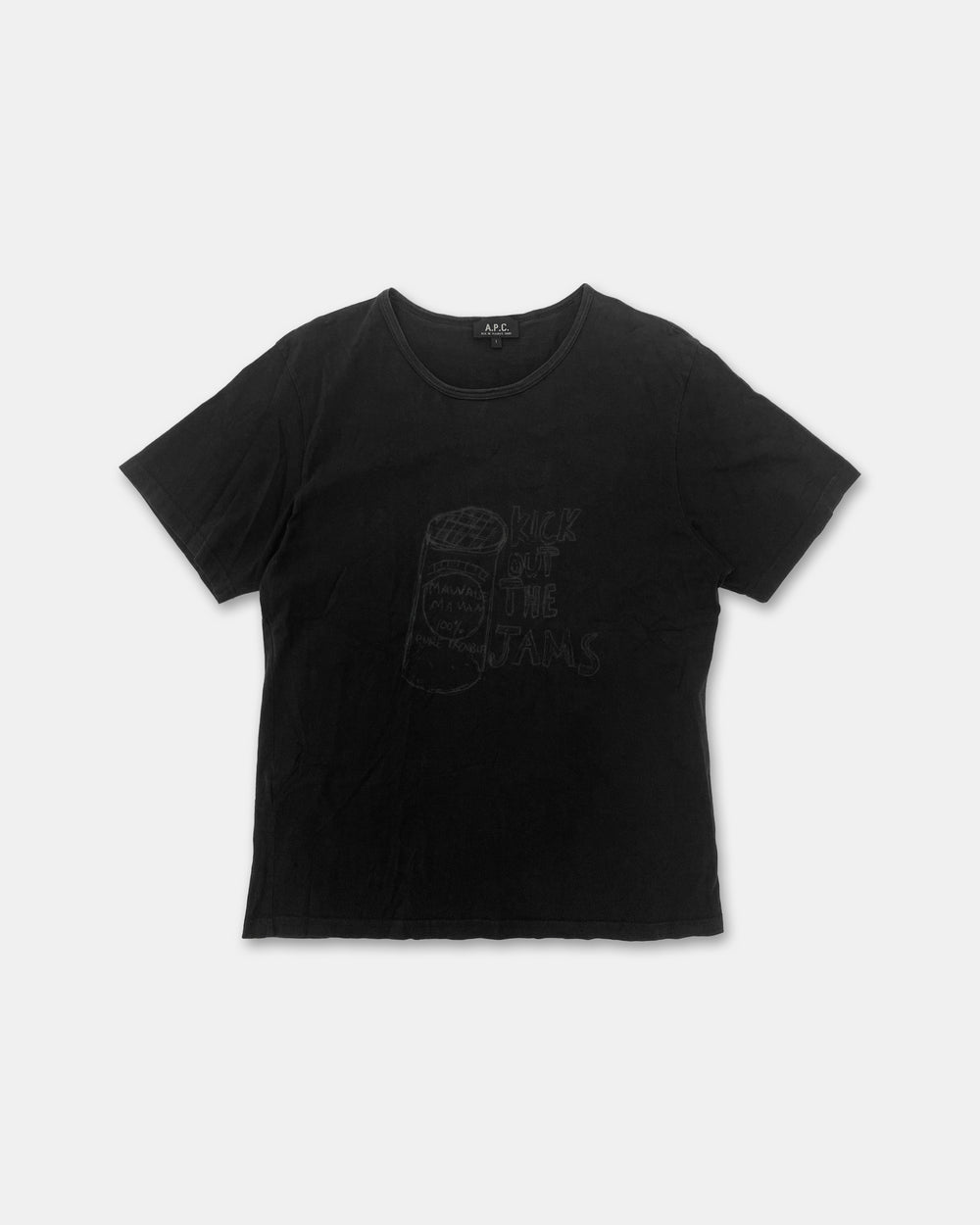 A.P.C. 2000s Kick Out The Jams T-Shirt Black