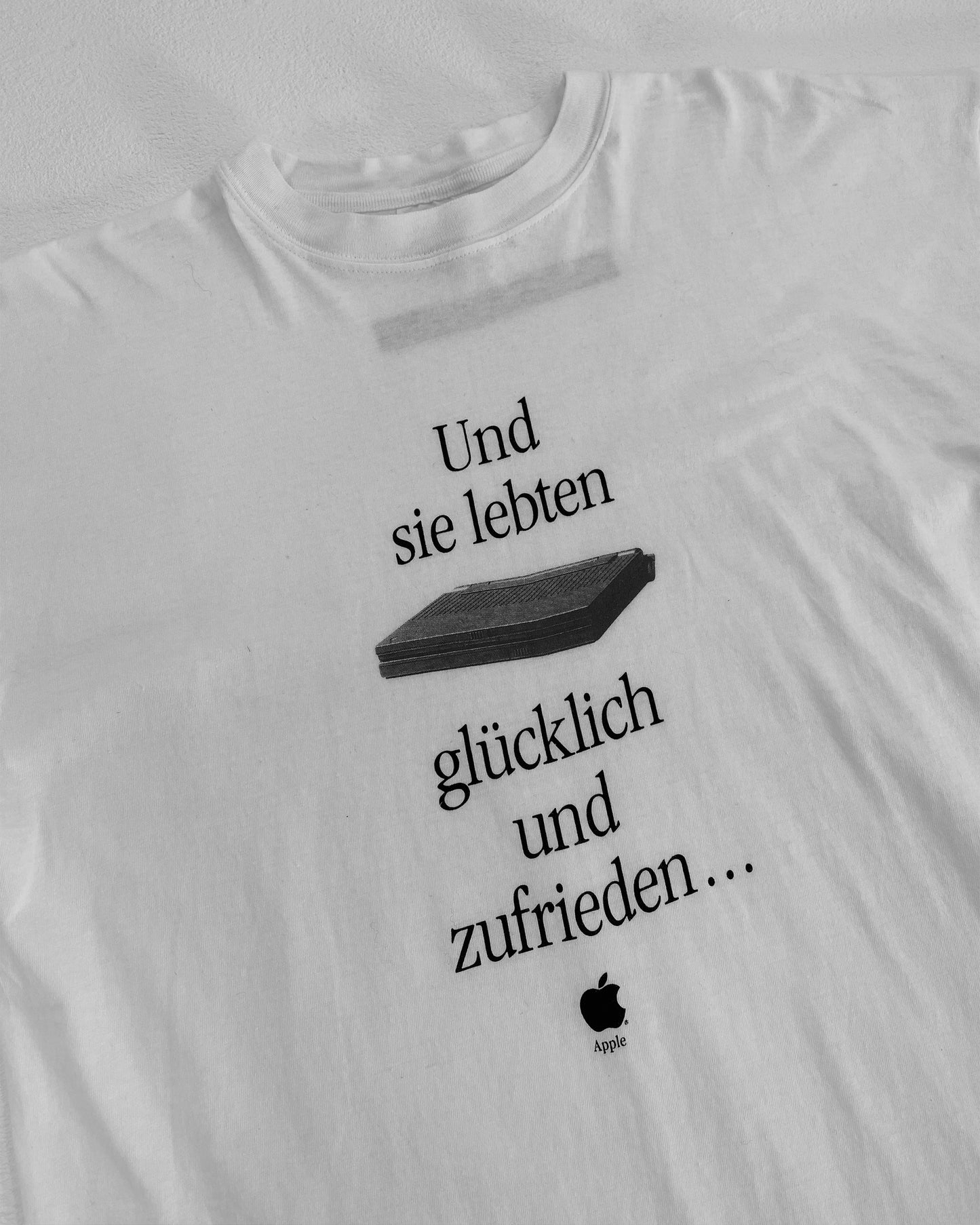 Vintage 1990er Apple Powerbook T-Shirt Weiß 