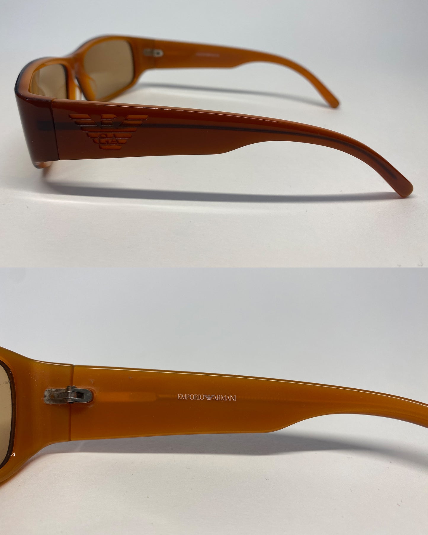 Emporio Armani 2010s 9254/S Sunglasses Brown Orange