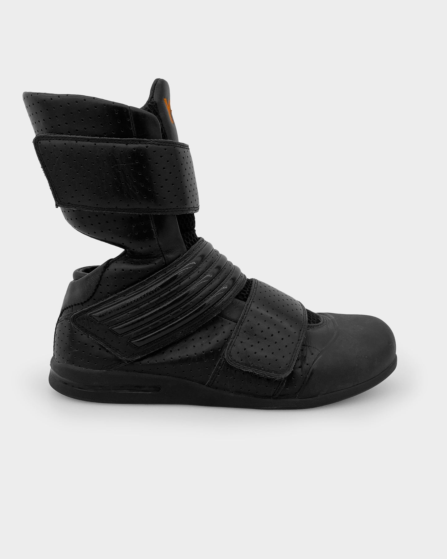 Y-3 2003 High Top Sneaker mit Klettverschluss Schwarz 