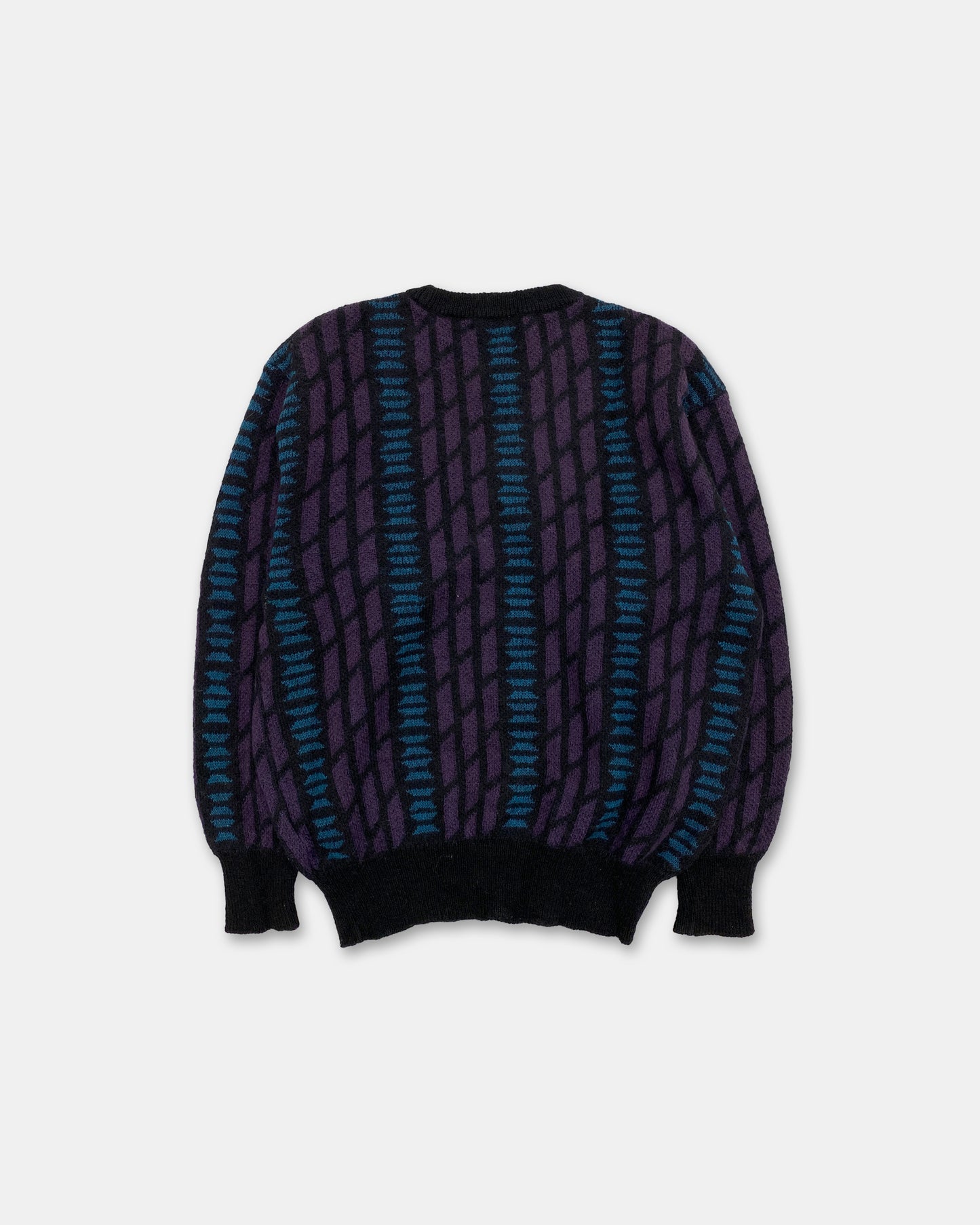 Pierre Balmain 1990s Knit Sweater Black Purple