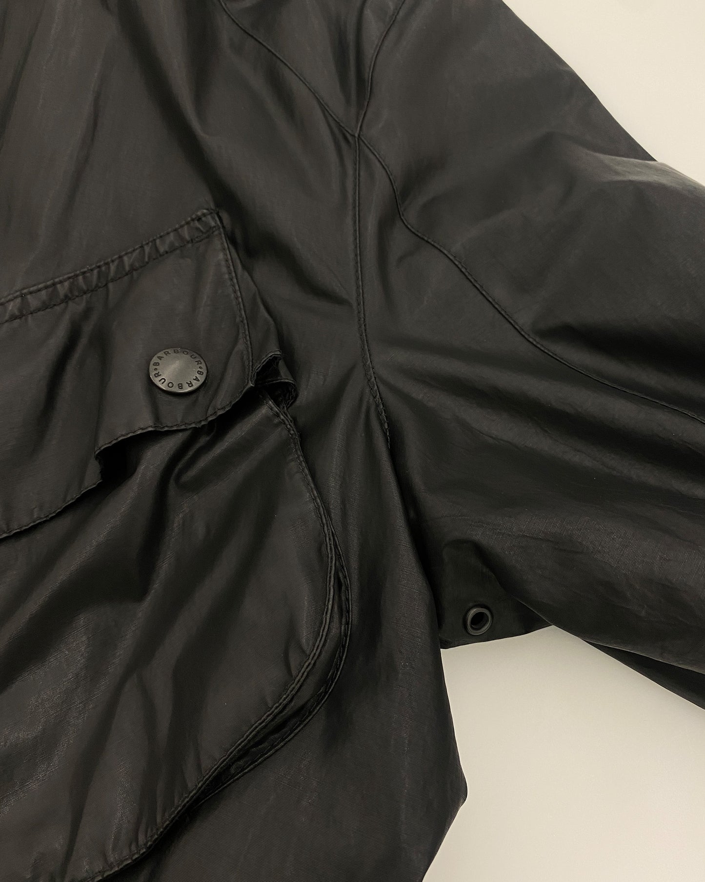 Barbour International 2000s Biker Blouson Jacket Black