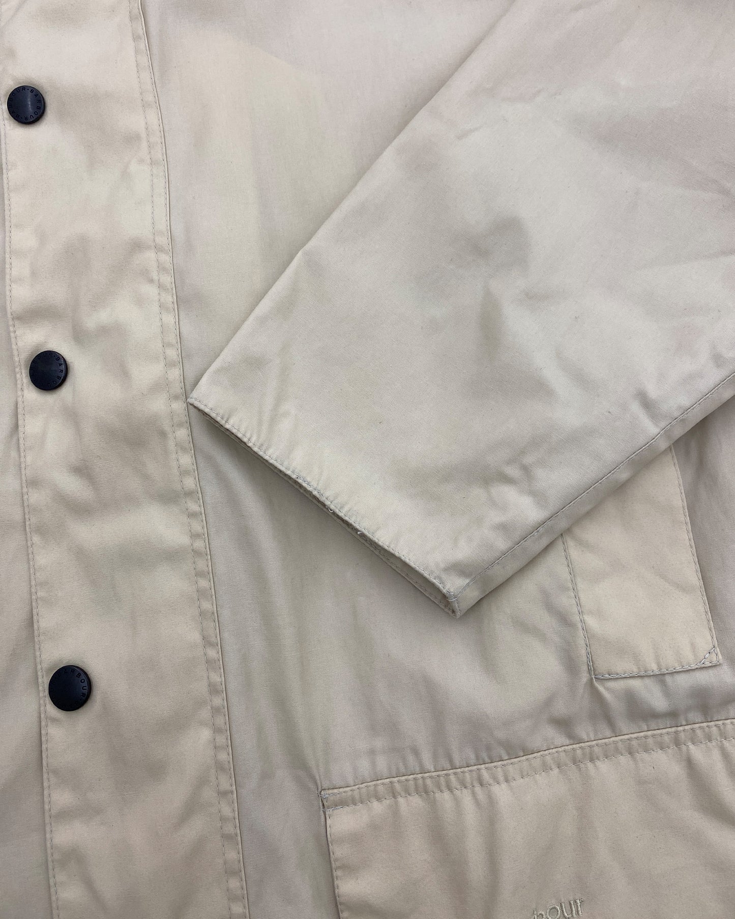 Barbour 2000s Waxed Summer Beaufort Jacket Beige