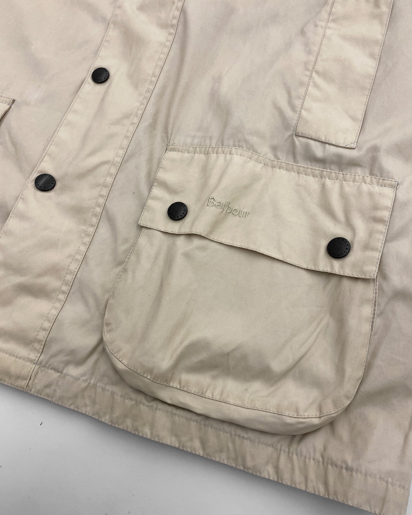 Barbour 2000s Waxed Summer Beaufort Jacket Beige