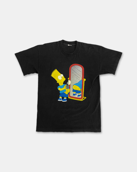 Vintage 1980s Bart Simpson Booty Pic Single Stitch T-Shirt Black