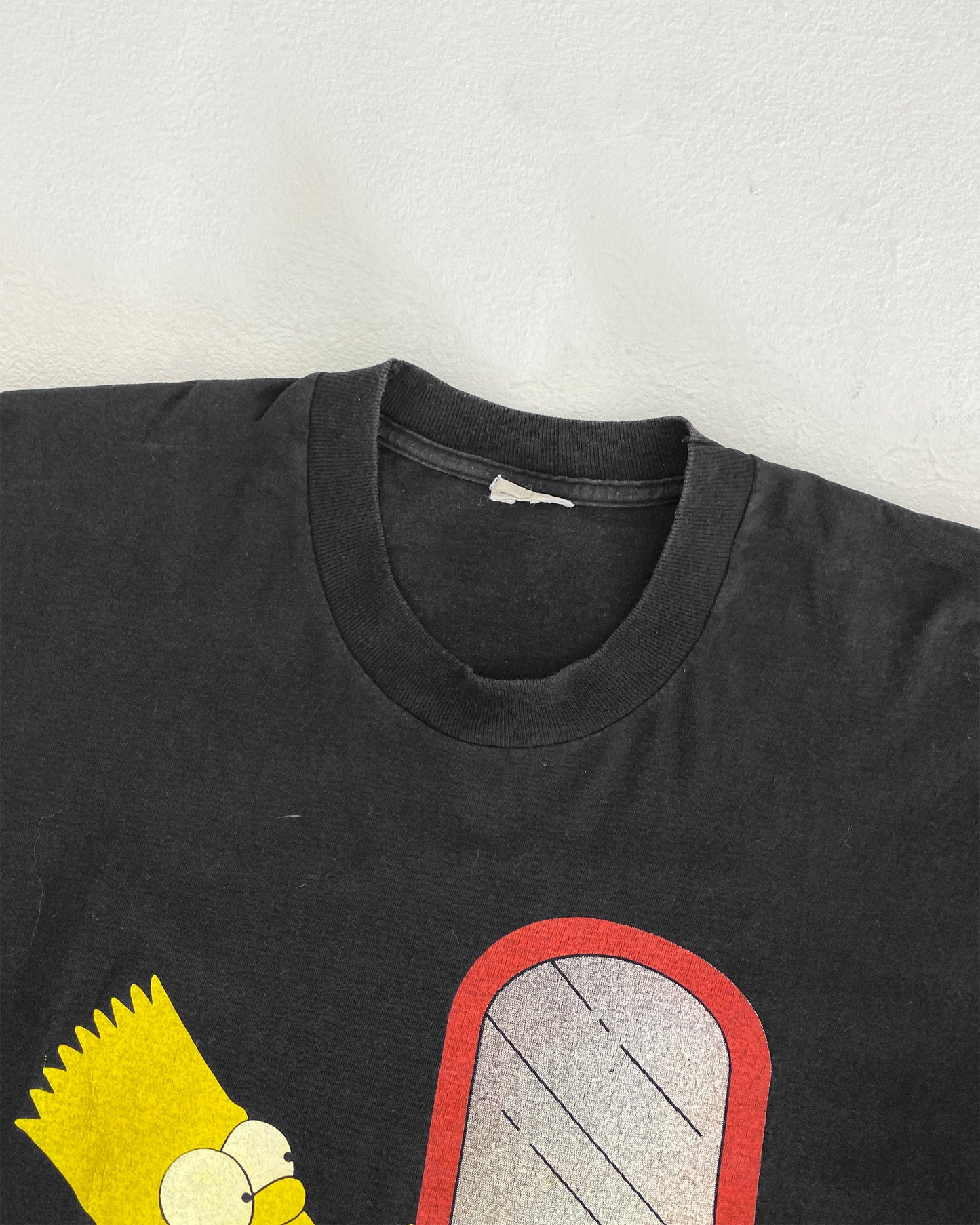 Vintage 1980s Bart Simpson Booty Pic Single Stitch T-Shirt Black