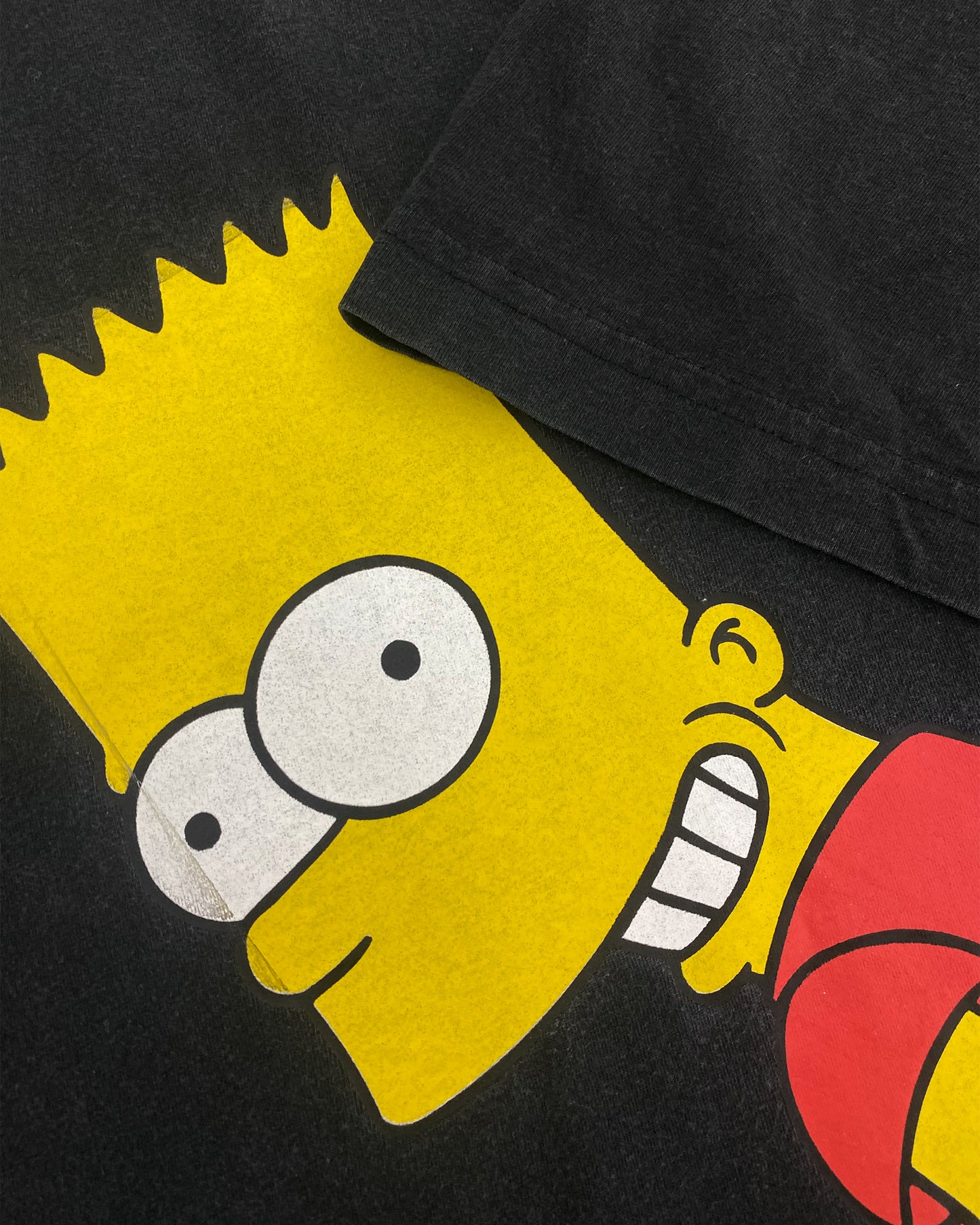 Vintage 2002 Bart Simpson Eat my Shorts! T-Shirt Schwarz 