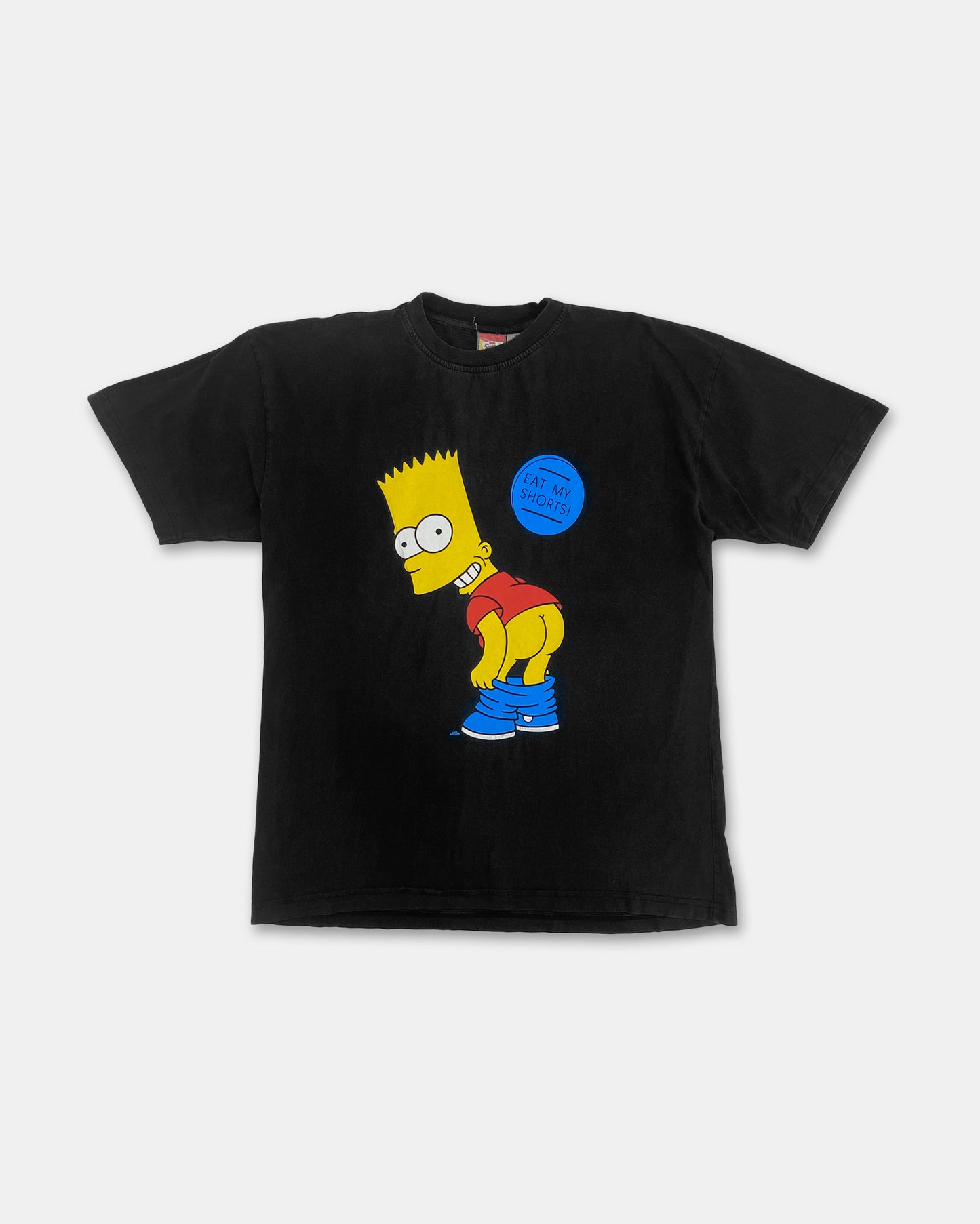 Vintage 2002 Bart Simpson Eat my Shorts! T-Shirt Schwarz 