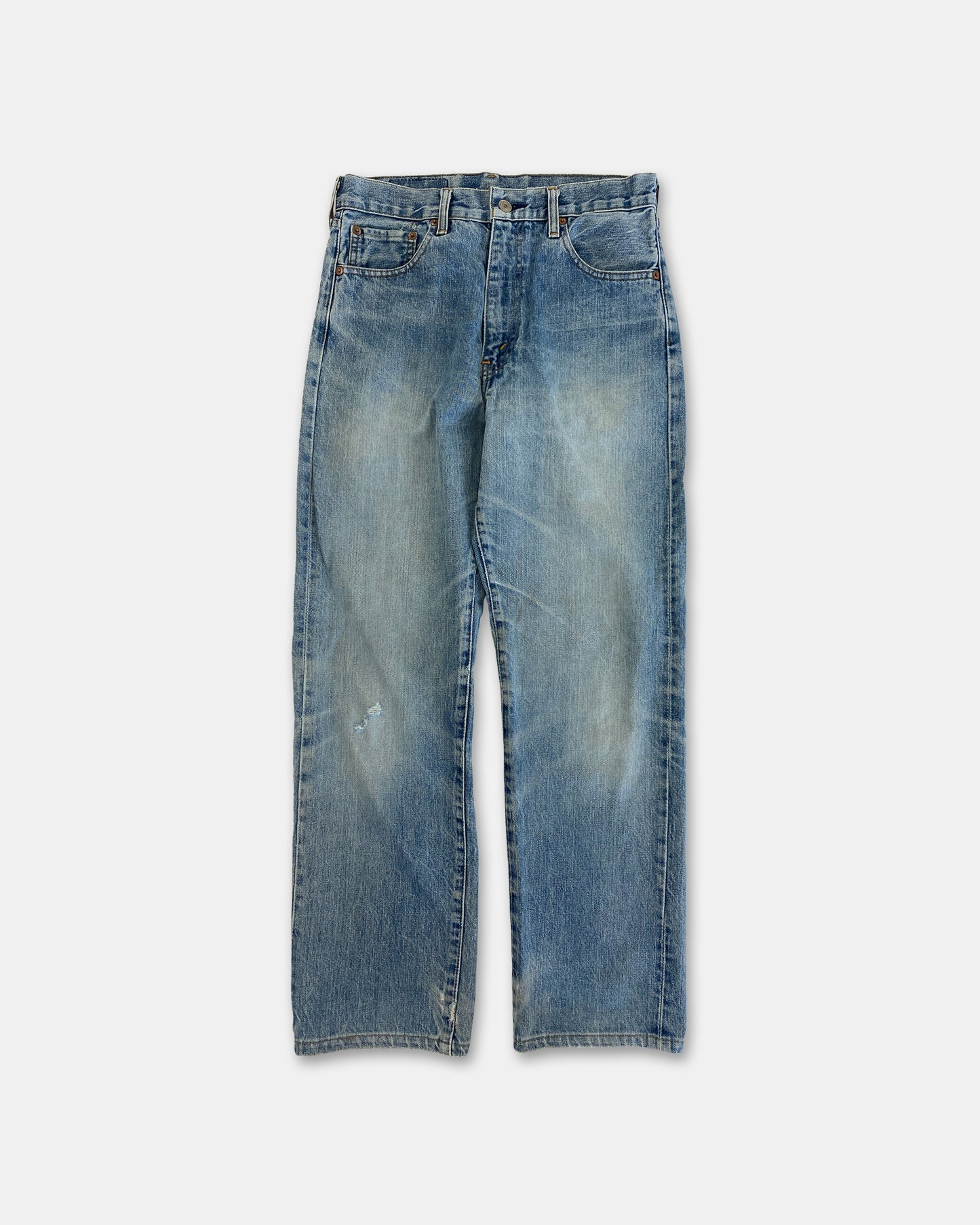 Levis 1992 502xx Japan Big E Selvedge Denim Hellblau 