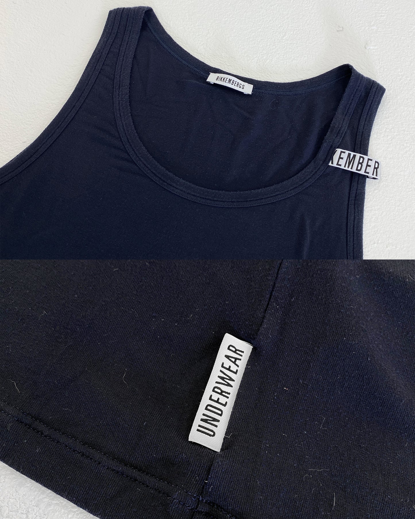 Bikkembergs 2020s Basic Tanktop Marineblau 