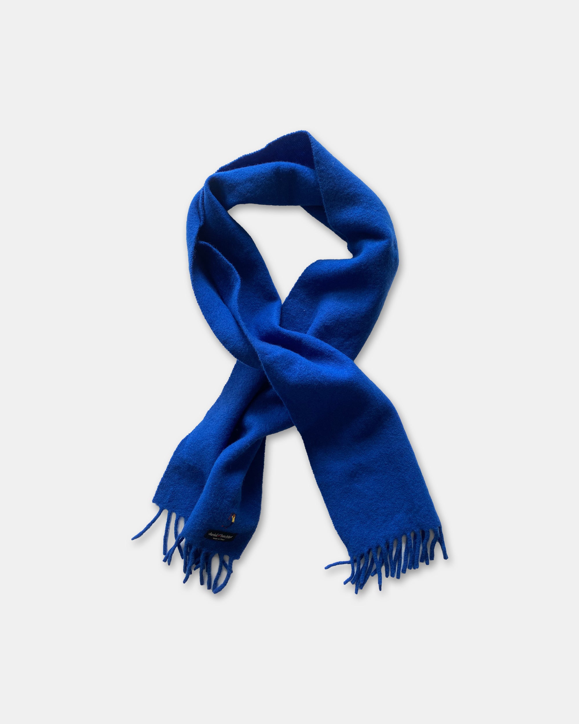 Daniel Hechter 2000s Lambswool Scarf Blue – Knud Peters
