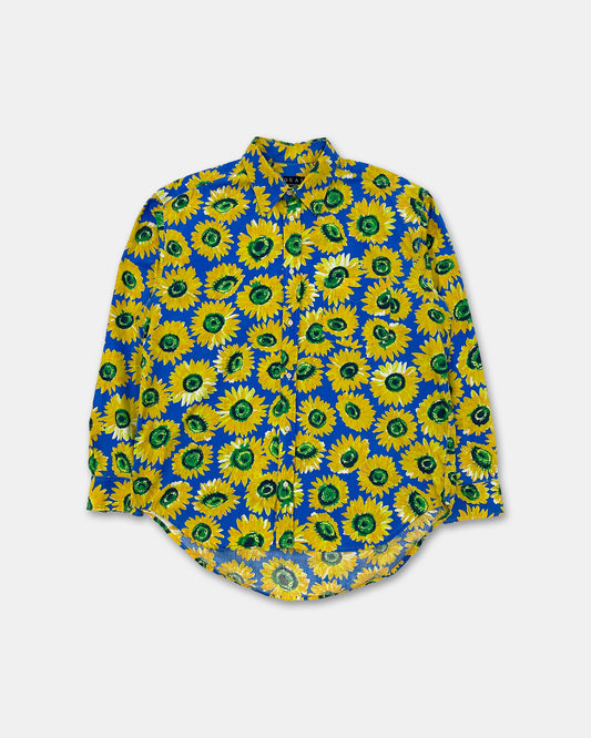 Vintage 1990s All Over Print Sunflower Shirt Yellow