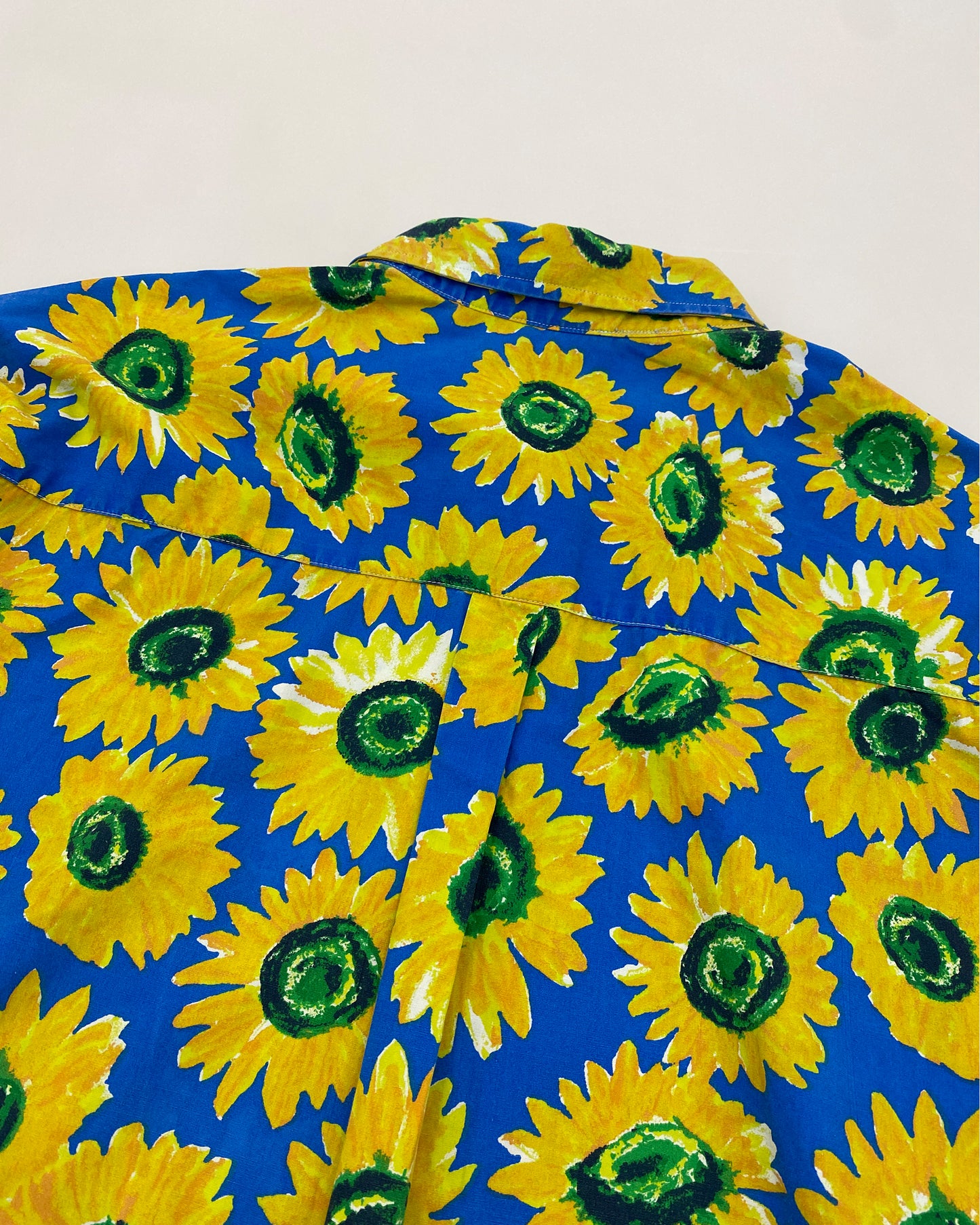 Vintage 1990s All Over Print Sunflower Shirt Yellow