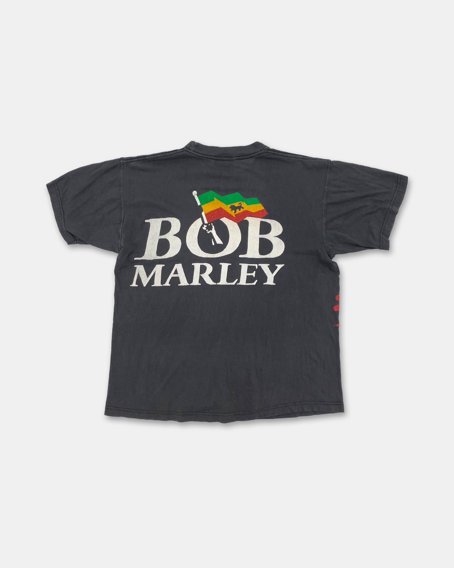 Vintage 2000s Bob Marley T-Shirt Faded Black