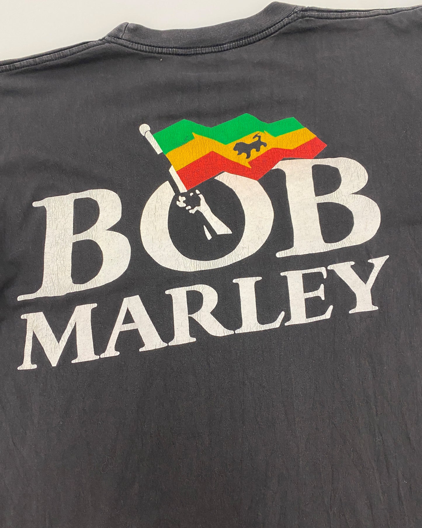 Vintage 2000s Bob Marley T-Shirt Faded Black