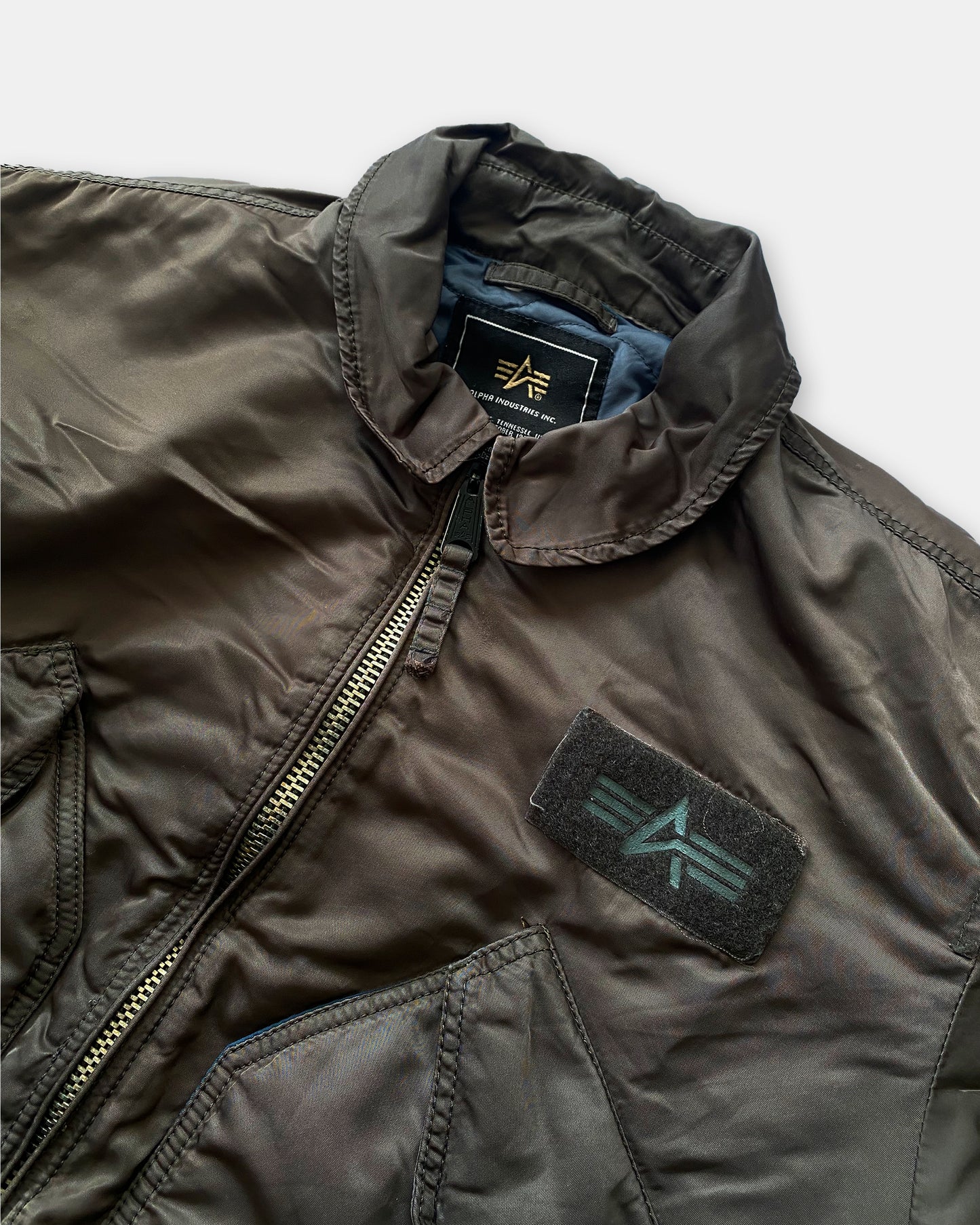 Alpha Industries 2000s CWU 45 P Bomber Jacket Brown