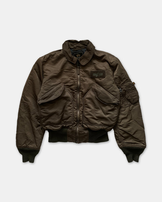 Alpha Industries 2000s CWU 45 P Bomber Jacket Brown