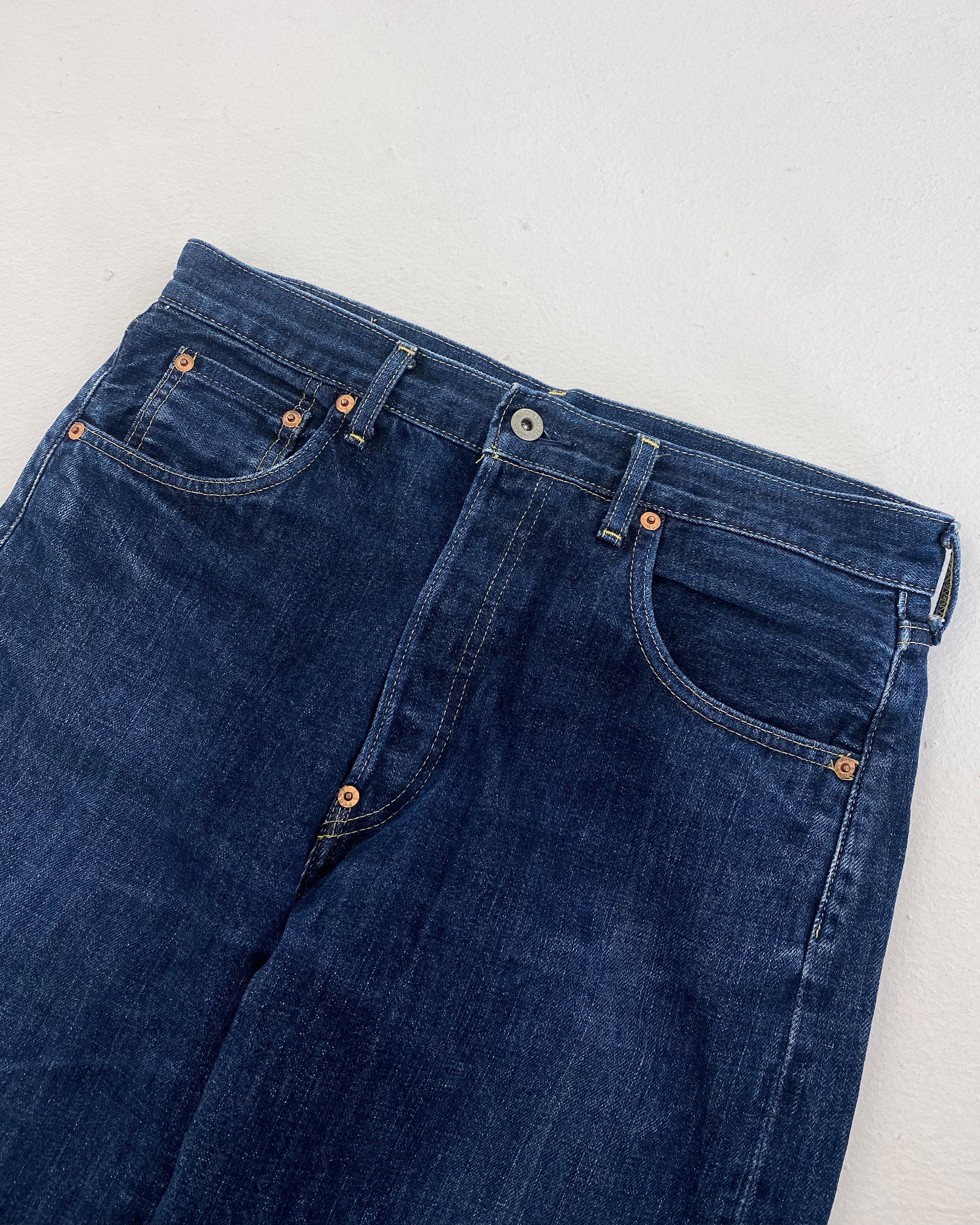 Levis 1990s 702xx Japan Big E Buckleback Denim Blue knudpeters