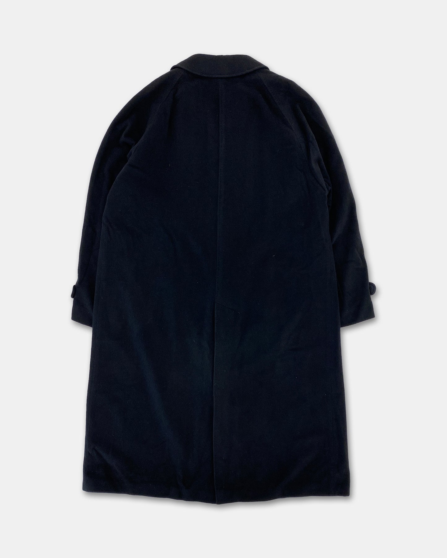 Burberrys 1990s Camelhair Coat Navy