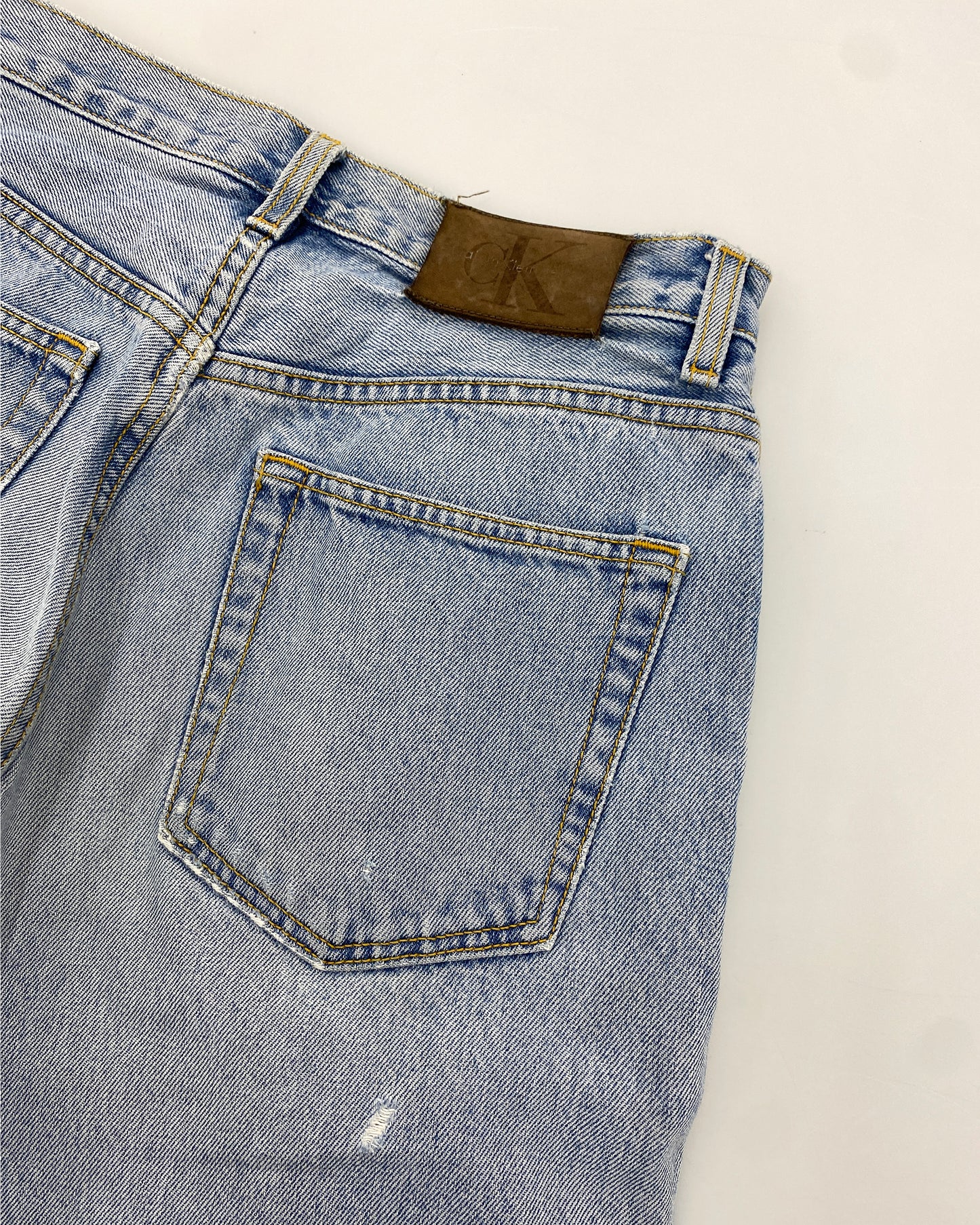 Calvin Klein 1990s Made in Italy Classic Denim Light Blue