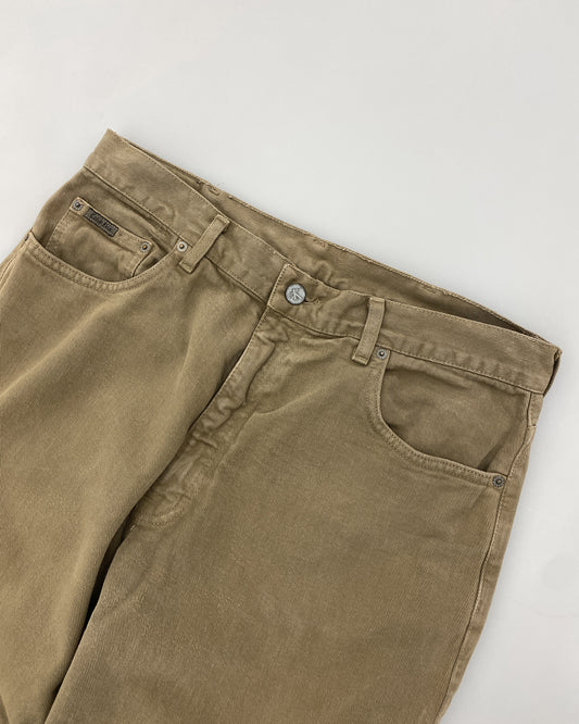 Calvin Klein 1990s Made in USA Classic Denim Light Brown