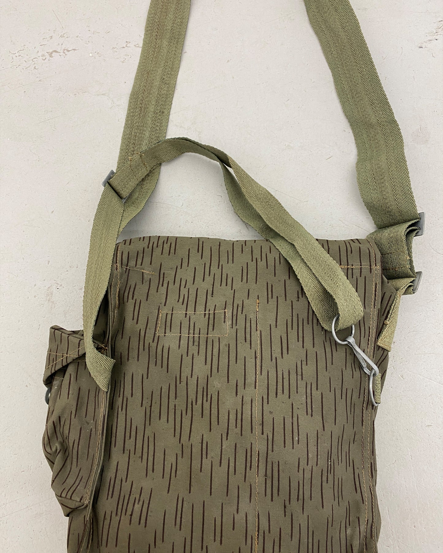 Vintage 1960s NVA Camo Gas Mask UTV Bag Green