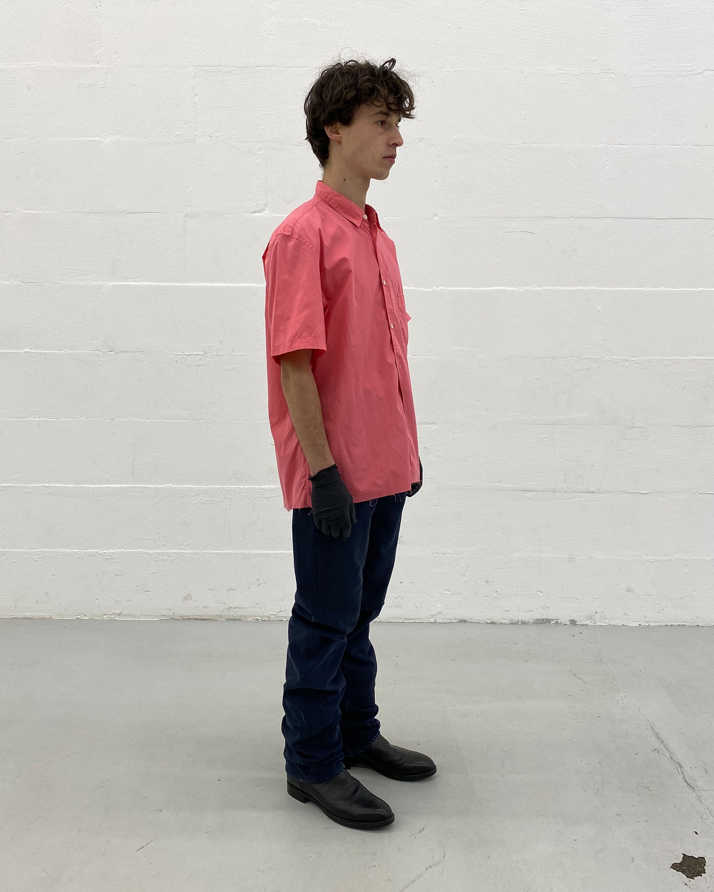 Comme des Garçons Shirt 2000s Short Sleeve Shirt Pink