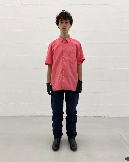 Comme des Garçons Shirt 2000s Short Sleeve Shirt Pink