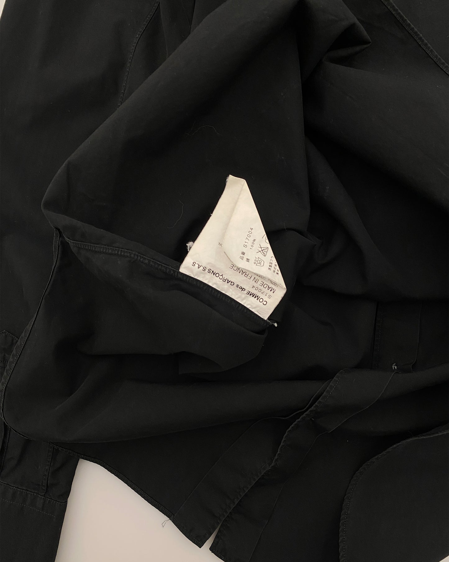 Comme des Garçons Shirt 2000s Small Collar Shirt Black