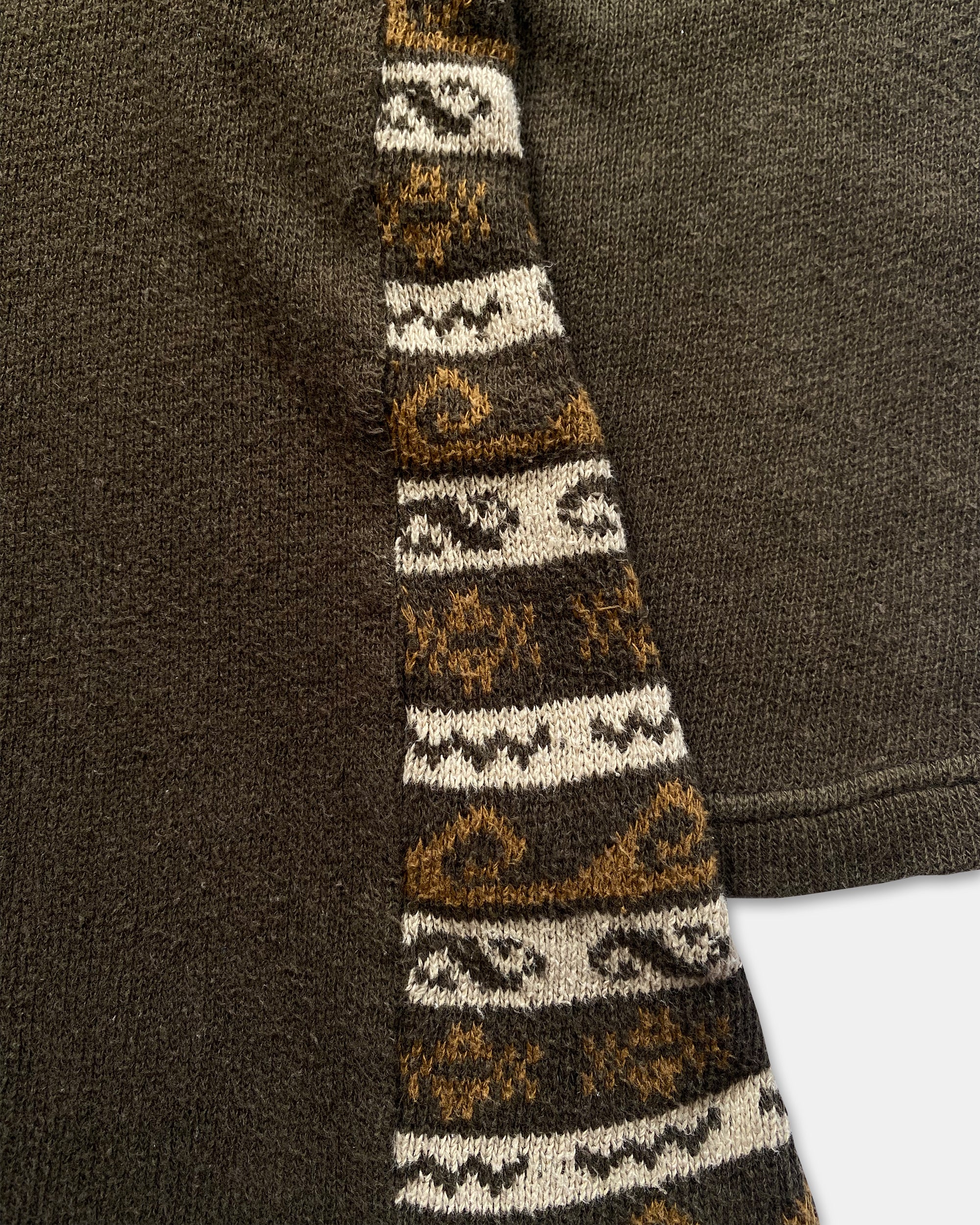 Comme des Garçons Homme AW1997 Asymmetrical Knit Sweater Brown